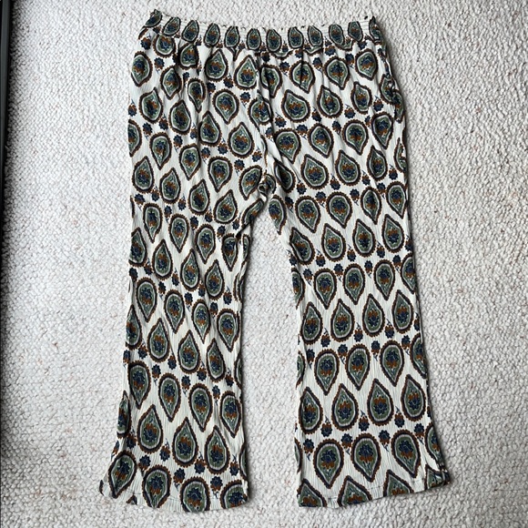 Lucy & Yak Jody Wide Leg Trousers Ecovero Gauze Jagger Floral Paisley XL 16-18 - Picture 5 of 8